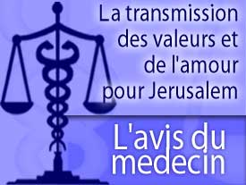 L'avis du médecin : La transmission des valeurs et de l'amour pour Jérusalem