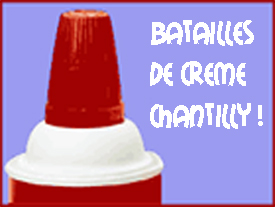 Batailles de crème chantilly