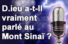 D.ieu a-t-Il vraiment parlé au Mont Sinaï ?