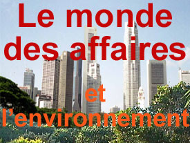 Le monde des affaires et l'environnement